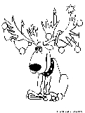 Rudolph Coloring Page 