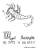 Scorpio Coloring Page 