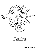 Seadra Coloring Page 