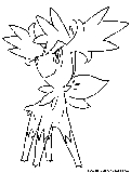 Shaymin Sky Coloring Page 