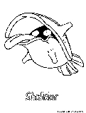 Shellder Coloring Page 