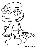 Smurf Coloring Page 