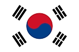 South Korea Flag  Coloring Page