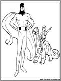 Spaceghost And Dinoboy Coloring Page 