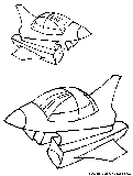 Spaceshuttles Coloring Page 