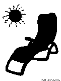 summer armchair silhouette