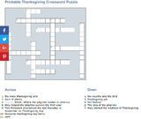 thanksgiving crossword puzzle