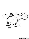 Toyhelicopter Coloring Page 