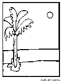 Tropicalbeach Coloring Page 