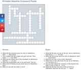 valentine crossword puzzle