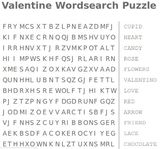 valentine wordsearch puzzle