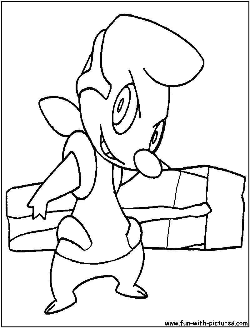 Timburr Coloring Page 
