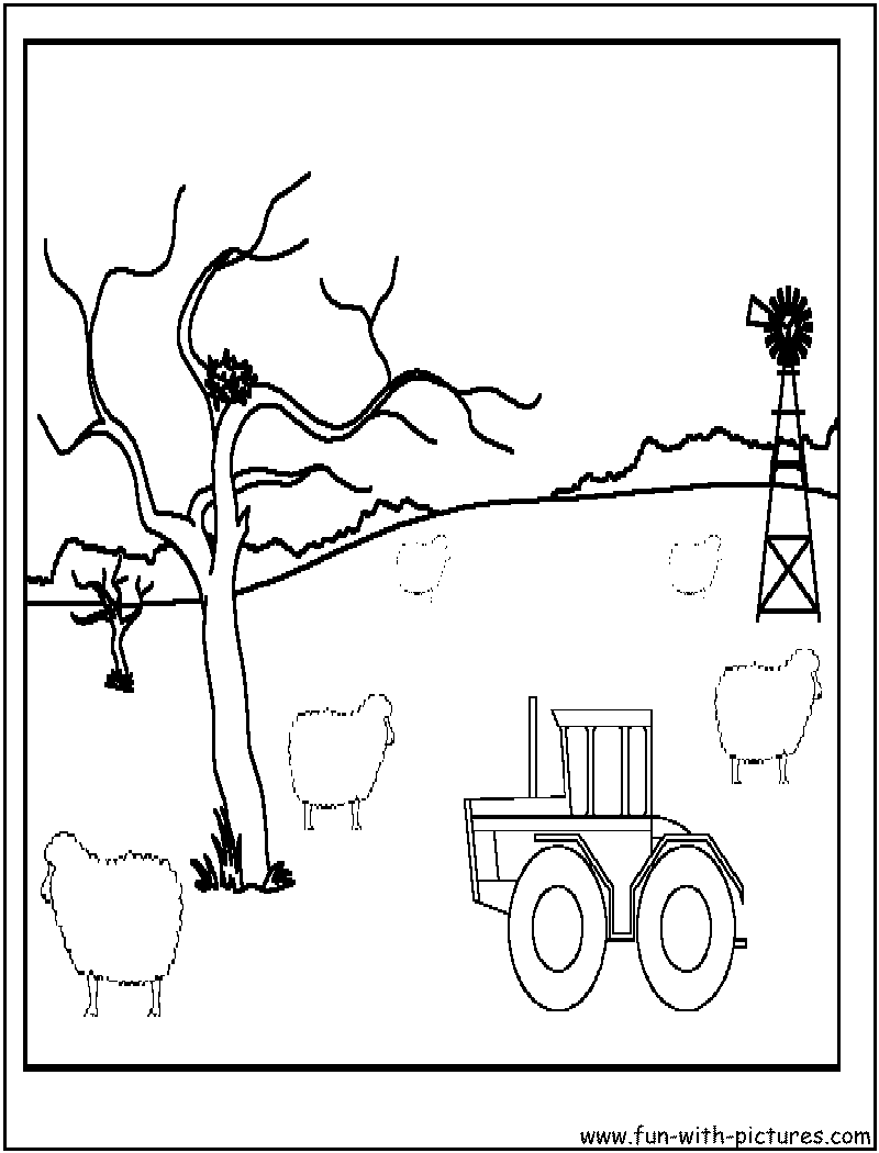 Tractor Coloring Page4 