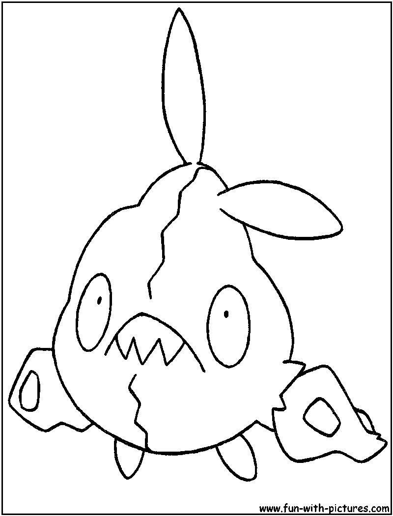 Trubbish Coloring Page 