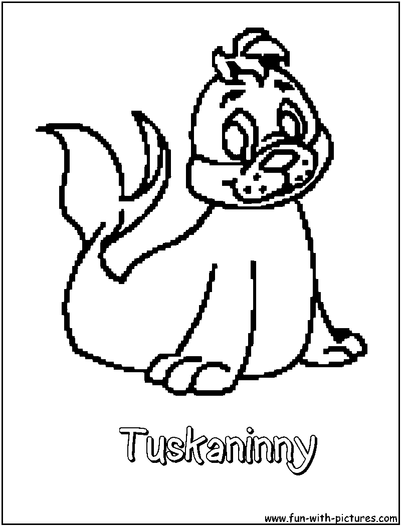 Tuskaninny Coloring Page 