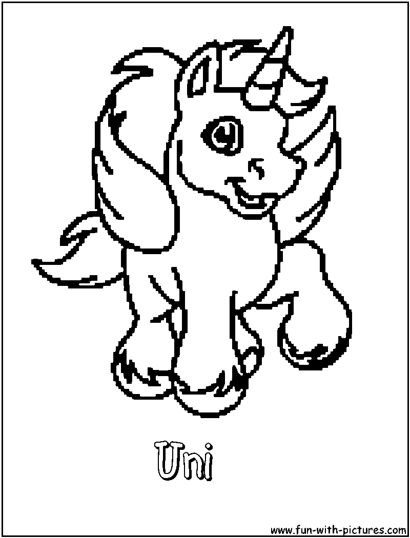 Uni Coloring Page 