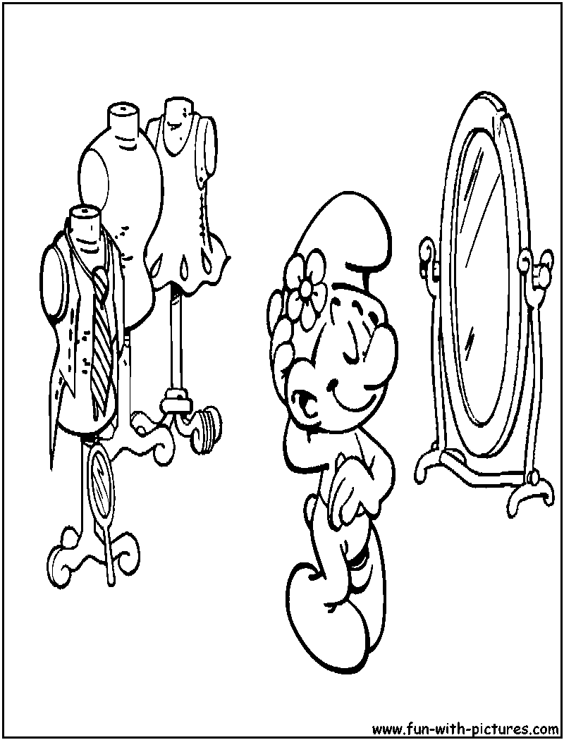 Vanitysmurf Coloring Page 