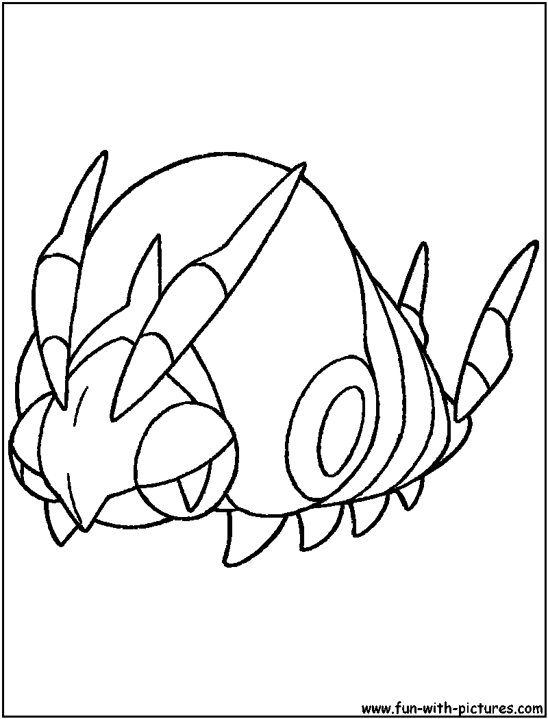 Venipede Coloring Page 