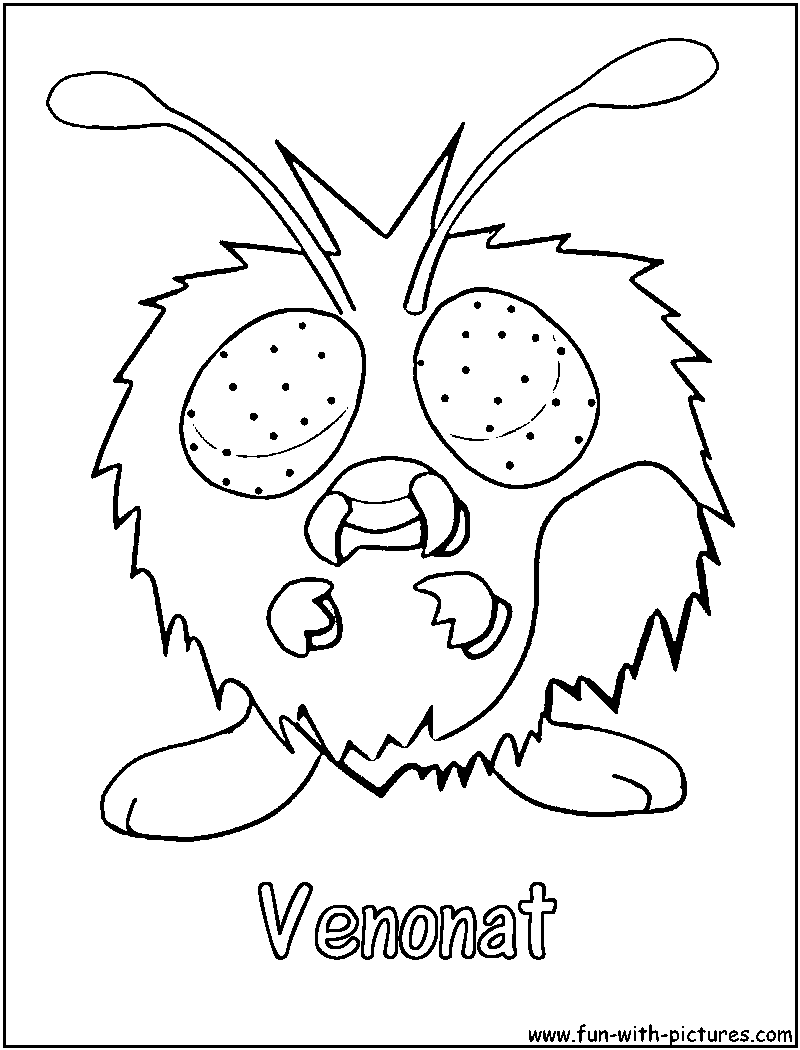 Venonat Coloring Page 