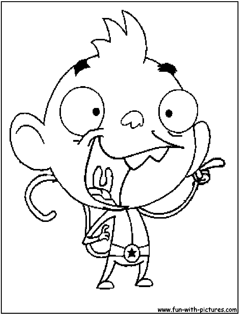 Wally Rocketmonkeys Coloring Page 