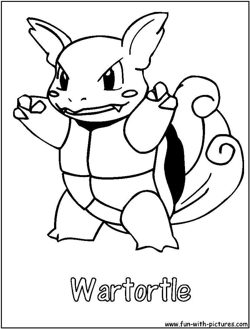 Wartortle Coloring Page 
