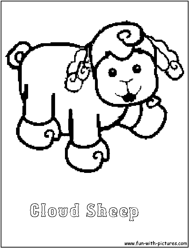 Webkinz Cloudsheep Coloring Page 