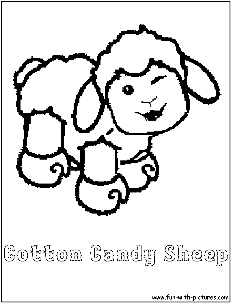 Webkinz Cottoncandysheep Coloring Page 