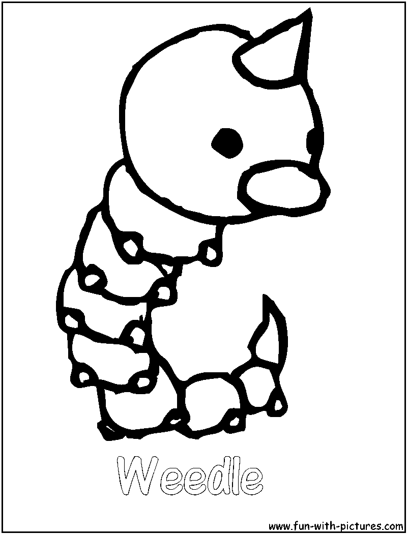 Weedle Coloring Page 