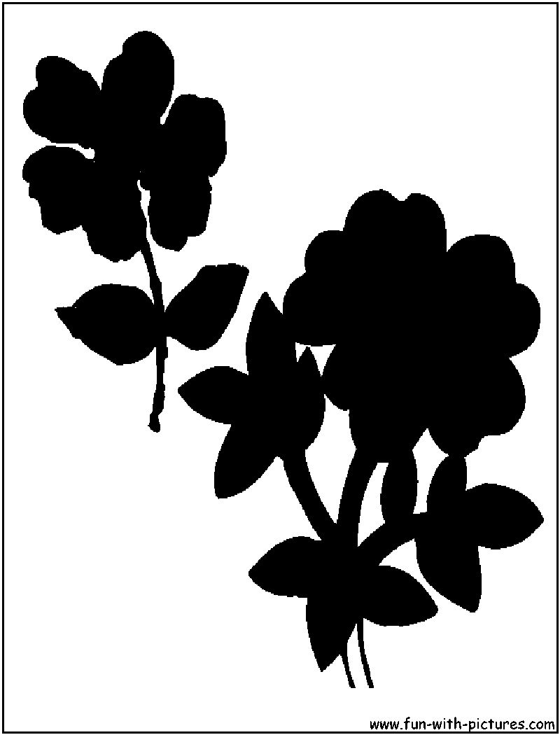 Wildflowers Silhouette